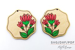 Floral Earrings Digital Download Product Image 1