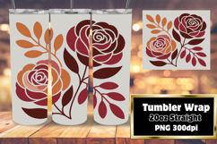 CUSTOM 20oz Tumbler Design for DIY , Flowers Product Image 1