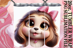 BLISSFUL MEMORIES 20oz TUMBLER WRAP, 3D Dog Product Image 1