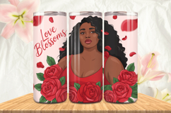 Black Girl Magic Black Woman Positive mind 20oz Tumbler wrap Product Image 1