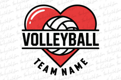 Team Name Volleyball SVG | SVG Cut files | Cricut Product Image 1