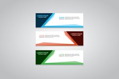 Vector abstract design web banner template Product Image 1