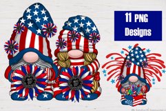 Patriotic gnome Love July 4th Sublimation Patriotic bundle Product Image 1