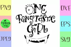 One fangtastic girl svg, halloween svg Product Image 2