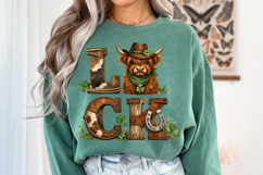 St Patrick's Day png | Lucky Highland Cow Shirt Design Product Image 7
