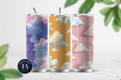 Pastel Cloud Pattern | Dreamy Sky Digital Paper Product Image 2