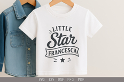 Little Star Francesca SVG Personalized Name Design for Gifts Product Image 2