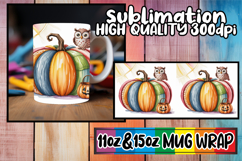 Heartfelt mornings 11oz 15oz sublimation wrap, Pumpkin Water Product Image 1