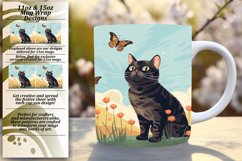 Colorful Cat Companions: Mug Wrap Delights Product Image 1