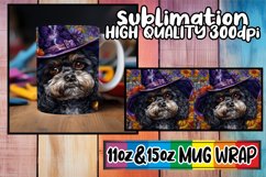 Autumnal Aura: 3D Halloween Mug Wrap Sublimation Product Image 1