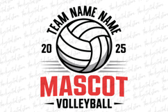 Team Name Volleyball SVG | SVG Cut files | Cricut Product Image 1