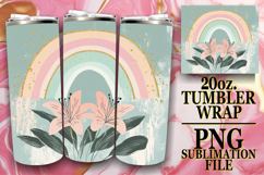 Playful moments 20oz tumbler wrap, Rainbow Product Image 1