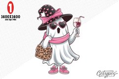 Valentine Ghost Sublimation Clipart - High Quality Design Product Image 1