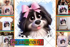 Elegant TSHIRT Gift Magic PNG, 3D Dog Product Image 1