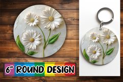 Blossom Tranquility: Circle Design PNG Sublimation Product Image 1