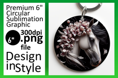 Unique Circle PNG for Sublimation , Horse Product Image 1