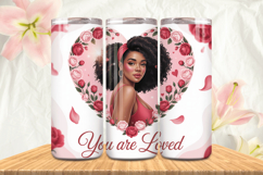 Black Girl Magic Black Woman Positive mind 20oz Tumbler wrap Product Image 1