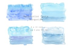 Background watercolor Sublimation spots teal backgrounds png Product Image 1