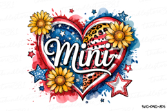 America Mini Svg | 4th of July Svg | Svg Cut File Product Image 1