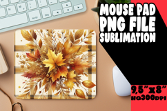 Unique Desk Pad Design Sublimation, Autumn Flower Product Image 1