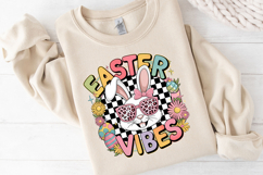 Cute Easter Vibes Clipart, Happy Easter Sublimation PNG Product Image 6