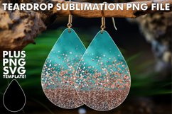 Glittery Leopard Teardrop Sparkle: Sublimation Charms Product Image 1