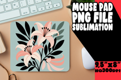 Sweet Desk Mat Sublimation Style, Flowers Product Image 1