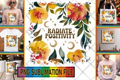 Sweet TSHIRT Art PNG, Flower Quote Product Image 1