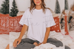 White Fall Shirt Mockup Product Image 3