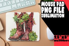 Playful Floral Mousepad Sublimation PNG Product Image 1