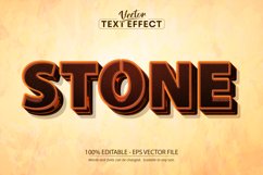 Stone text effect, editable 3d medieval and battle text Product Image 1