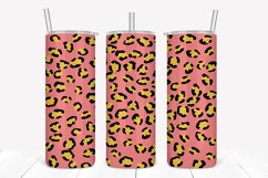 Blush Leopard Print 20oz Skinny Tumbler Sublimation Product Image 1