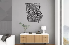 Georgia Mandala SVG File - Home is Where the Heart Is SVG Product Image 5