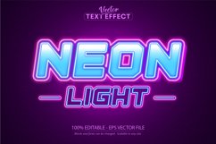 Neon Light text effect, editable neon text style Product Image 1