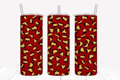 Brick Leopard Print 20oz Skinny Tumbler Sublimation Product Image 1