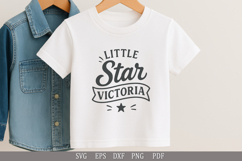 Little Star Victoria SVG Name Design for Printable Gifts Product Image 8