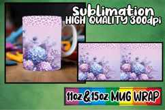 Cozy thoughts 11oz 15oz sublimation wrap, Leopard Prints Product Image 1