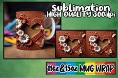 Charming scenes sublimation print wrap, 3D Heart Product Image 1