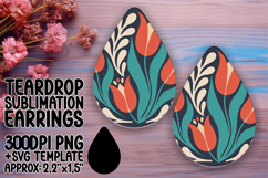 Bright Teardrop Design for Crafting , Flowers Product Image 1