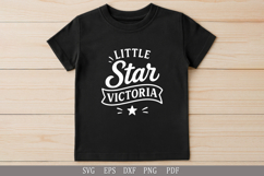 Little Star Victoria SVG Name Design for Printable Gifts Product Image 3