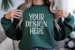 Christmas Gildan 18000 Irish Green Crewneck Sweatshirt Mocku Product Image 1