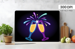 Happy New Year Cutting Board PNG Festive New Year's Eve 2026 Product Image 1