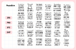30 Funny Dish/Kitchen Towel Quotes SVG Bundle Product Image 3