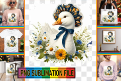Joyful TSHIRT Designs Ideas PNG, Goose Product Image 1