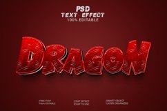 Dragon 3d text effect editable file Product Image 1