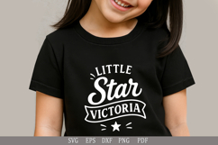 Little Star Victoria SVG Name Design for Printable Gifts Product Image 6