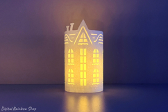 Christmas houses lantern svg bundle, paper template Product Image 6