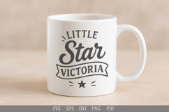 Little Star Victoria SVG Name Design for Printable Gifts Product Image 7