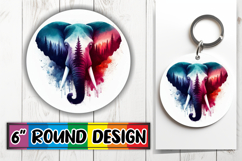 Luminous Round Designs Sublimation, Animals Art Product Image 1