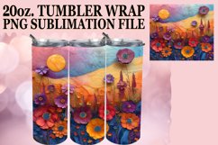 Radiant Spring Floral Tumbler Sublimation Wrap Product Image 1